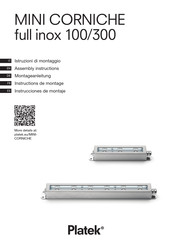 Platek MINI CORNICHE 100 FULL INOX 6W RGBW 26D Assembly Instructions