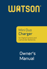 Watson Mini Duo Charger Owner's Manual