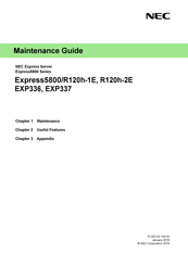 NEC Express5800/R120h-1E Maintenance Manual