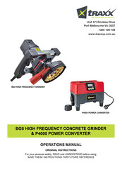 TRAXX BG5 Operation Manual