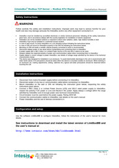 Intesisbox Modbus TCP Server-Modbus RTU Master Installation Manual
