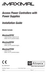 Altronix Maximal3FDV Installation Manual