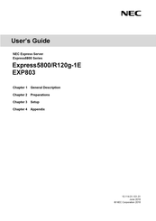 NEC Express5800/R120g-1E User Manual