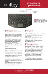 Ikey BT-870-TP-SLIM Operating Manual