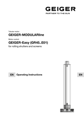 Geiger GEIGER-MODULARline Operating Instructions Manual