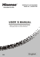 Hisense LTDN39V77MH User Manual