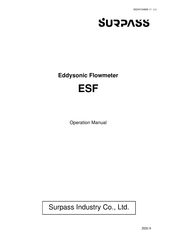 Surpass ESF-10V Operation Manual