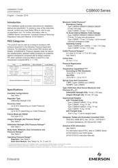 Emerson CSB620F Installation Manual
