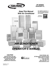 Kooltronic DP Series Operator's Manual
