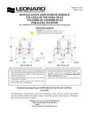 Leonard TM2020B-2P-LF Installation Adjustment Service