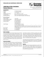 System Sensor 1424 Installation And Maintenance Instructions Manual