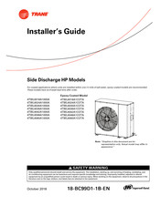 Ingersoll-Rand Trane 4TWL6048A1COTA Installer's Manual