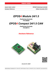 Maxon Motor EPOS4 Module 24/1.5 Hardware Reference Manual