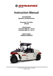 Dynapac CP2700 Instruction Manual