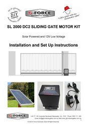 G-Force SL 2000 DC2 Installation And Setup Instructions