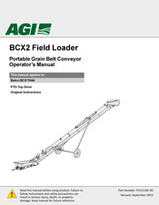 Agi Batco BCX2 1544 Operator's Manual