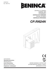 Beninca CP.RI624N Operating Instructions Manual