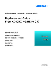 Omron CS1G-CPU4 H Series Replacement Manual