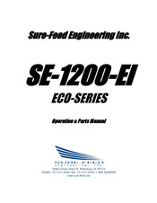 Sure-Feed Engineering ECO Series Operations & Parts Manual