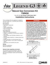 Valor Legend G3 738 NGK Installation Instructions Manual