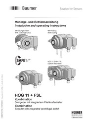 Baumer HUBNER BERLIN HOG 11 Installation And Operating Instructions Manual