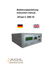 Agil Elektronik eFuse 2 200-10 Instruction Manual