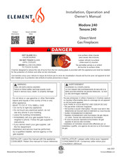 Element4 Modore 240 Installation, Operation And Owner's Manual