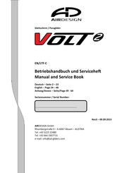 AirDesign VOLT 2 Manual And Service Book
