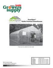 FarmTek Growers Supply GrowSpan Gothic Premium 106207 Instructions Manual