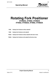 KAUP 4T496Z Operating Manual