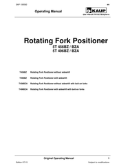 KAUP 5T 496BZ Operating Manual