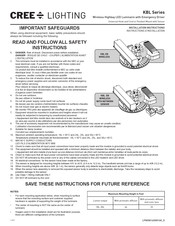 CREE LIGHTING KBL EB WIRELESS Installation Instructions Manual