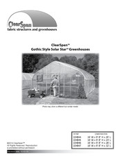 Clearspan Gothic Style Solar Star Series Instruction Manual