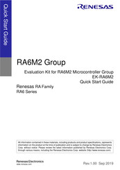 Renesas EK-RA6M2 Quick Start Manual
