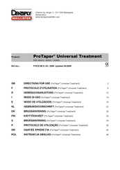 Dentsply Maillefer ProTaper Universal Treatment Directions For Use Manual