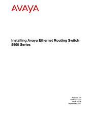 Avaya ERS 5928GTS-PWR+ Installing Manual