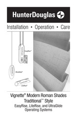 HunterDouglas Vignette Traditional Installation Operation Care