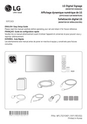 LG 55TC3CD-B Easy Setup Manual