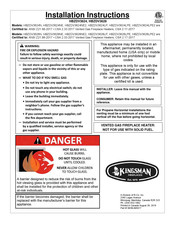Kingsman Fireplaces HBZDV3624 Installation Instructions Manual