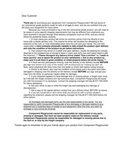Component Playgrounds PH30-10 Installation Instructions Manual