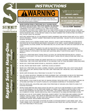 Summit Raptor Series Instructions Manual