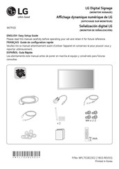 LG 86TR3D Easy Setup Manual