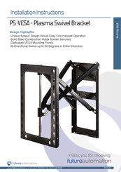 Future Automation PS-VESA 42 Installation Instructions Manual
