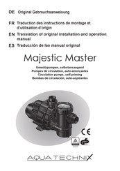 aqua technix Majestic Master Series Translation Of Original Installation And Operation Manual