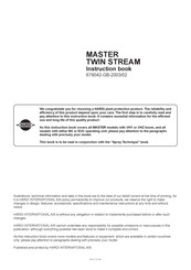 Hardi MASTER TWIN STREAM Instruction Book