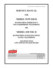 CEECO SSP-510-D Service Manual