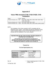 TruTrak Vizion PMA C180 Installation Manual