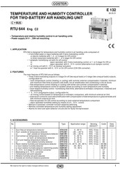 Coster RTU 644 Manual