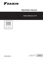 Daikin Altherma 3 R F EHFH03S18DJ3V Operation Manual