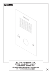 Fermax MARINE DDA 1-LINE ENTRYPHONE KIT Installation Manual